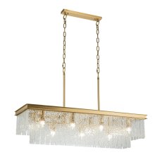 Подвесная люстра Belfast Harland 6308-10C BR CL