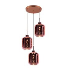 Подвесная люстра Lumina Deco Alacosmo LDP 6811-3 RD R.GD