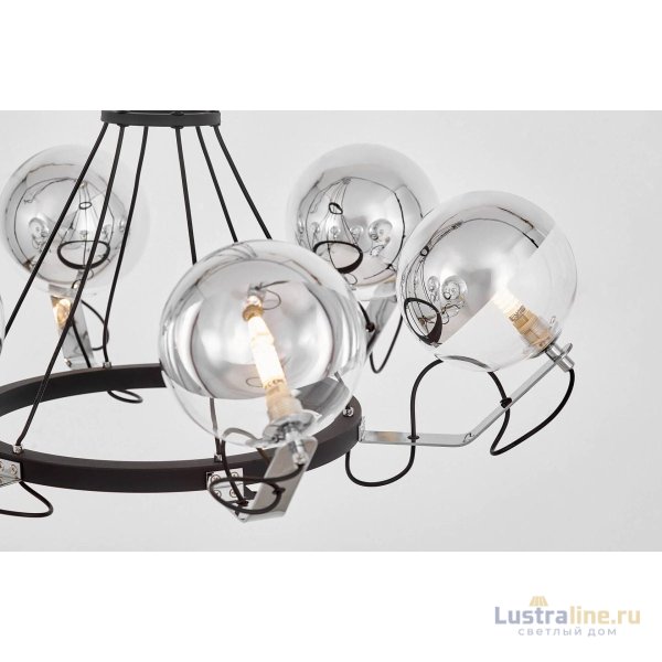Подвесная люстра Lumina Deco LDP 9110-6 BK+CHR