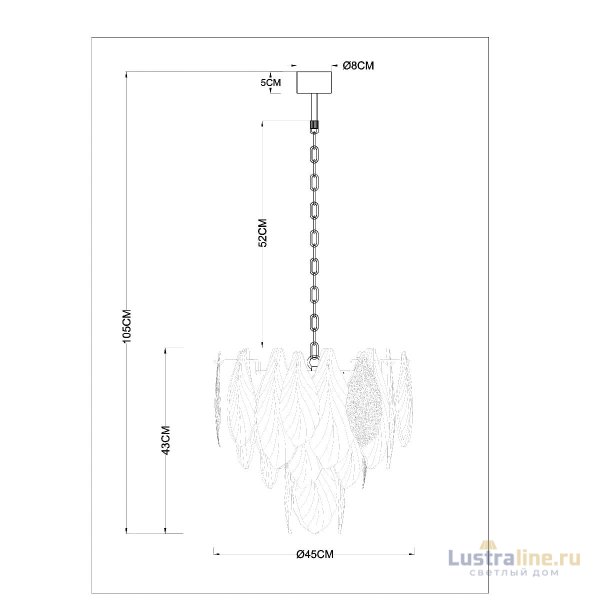Подвесная люстра Arte Lamp Felicita A4080LM-6GO