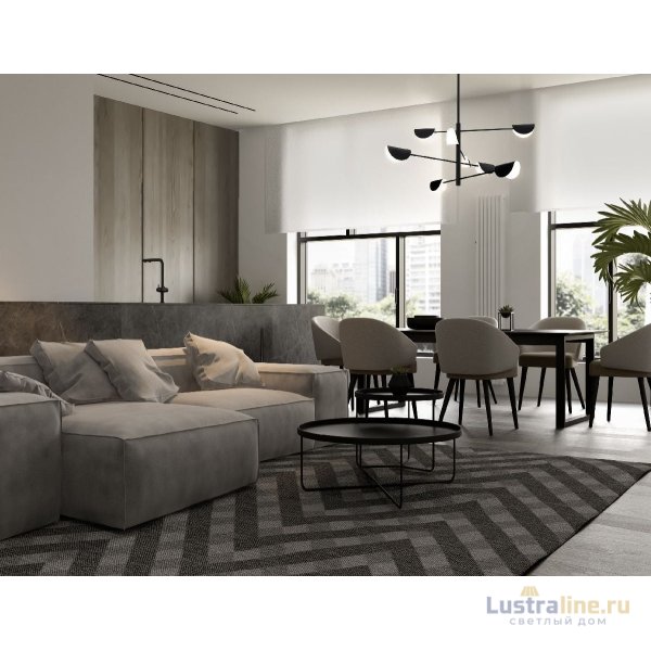 Подвесная люстра Maytoni Technical Mollis MOD126PL-08B Подвесная люстра Maytoni Technical Mollis MOD126PL-08B