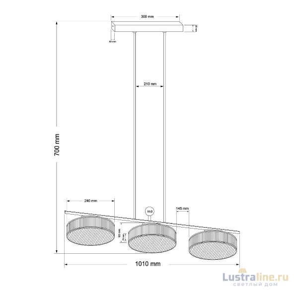 Подвесная люстра Kutek Lavone LAV-ZWL-6(Z)240