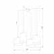 Подвесная люстра TK Lighting 6585 Juta