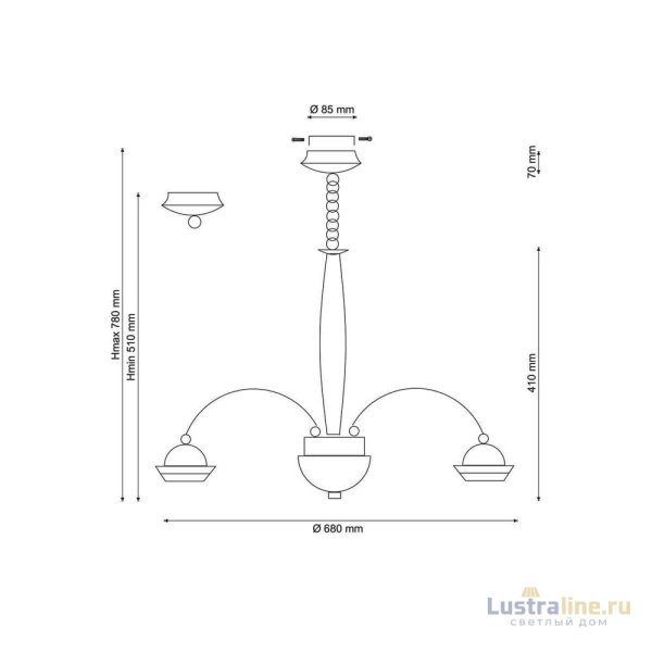 Подвесная люстра Lucia Tucci Natura 068.8 LED