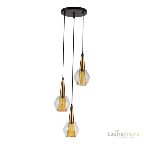 Подвесная люстра Indigo Narciso 13002/3P Black V000145 Подвесная люстра Indigo Narciso 13002/3P Black V000145