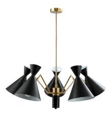 Подвесная люстра Crystal Lux Joven SP5 Gold/Black
