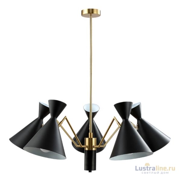 Подвесная люстра Crystal Lux Joven SP5 Gold/Black Подвесная люстра Crystal Lux Joven SP5 Gold/Black