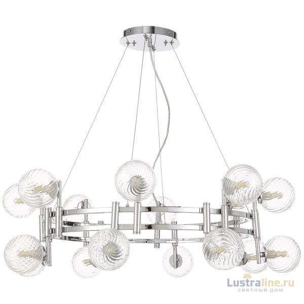 Подвесная люстра Crystal Lux LUXURY SP16 CHROME