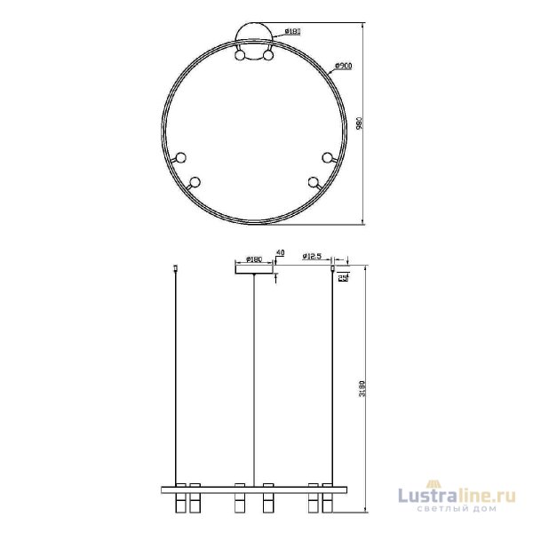 Подвесная люстра Maytoni Satellite MOD102PL-L42WK