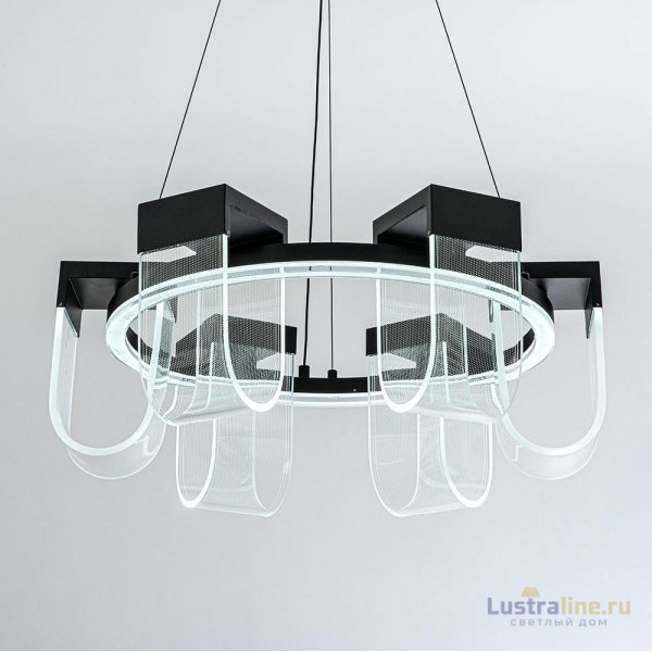 Подвесная люстра LED4U L7707-600 BK