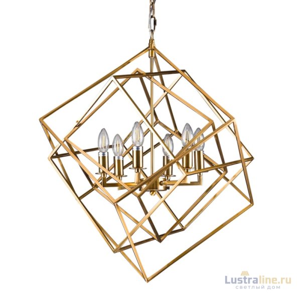 Подвесная люстра Delight Collection Matrix KM0282P-6 brass