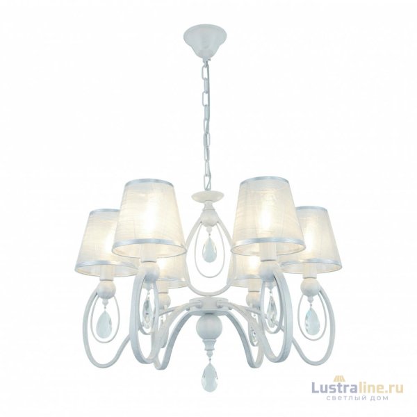Подвесная люстра Arte Milano 347203/6 WT+SL Подвесная люстра Arte Milano 347203/6 WT+SL