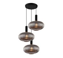 Подвесная люстра Lumina Deco Floril LDP 1216-3 GY+BK Подвесная люстра Lumina Deco Floril LDP 1216-3 GY+BK