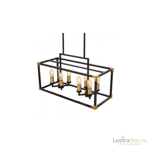 Подвесная люстра Lumina Deco Waldorf LDP 1140-8 BK+MD