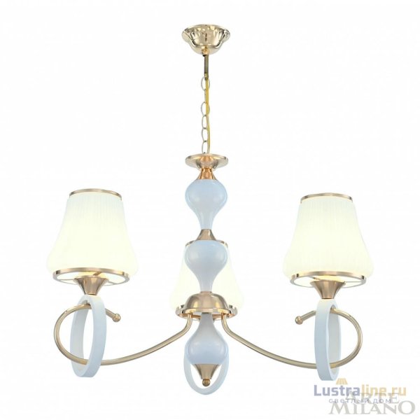 Подвесная люстра Arte Milano Florentia-2387 302387/3 Wh/Gd Подвесная люстра Arte Milano Florentia-2387 302387/3 Wh/Gd