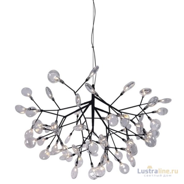 Подвесная люстра Crystal Lux Evita SP63 BLack/Transparent