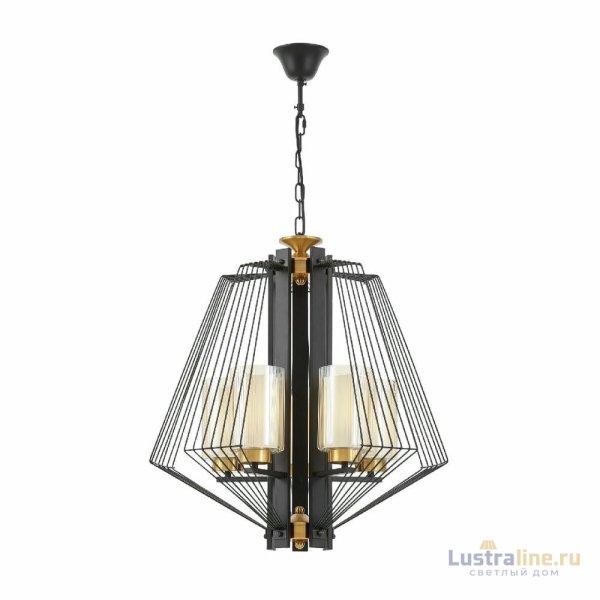 Подвесная люстра Lumina Deco Canti LDP 1244-5 BK+MD