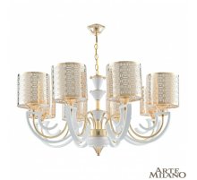Подвесная люстра Arte Milano Florentia-8857 308857/8 Wh/Gd