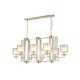Подвесная люстра Crystal Lux Nicolas NICOLAS SP8 L1000 GOLD/WHITE