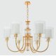 Подвесная люстра Crystal Lux ELENA SP6 GOLD