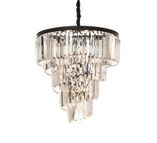 Подвесная люстра Delight Collection Helix KR0262P-10 black/clear