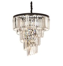Подвесная люстра Delight Collection Helix KR0262P-10 black/clear