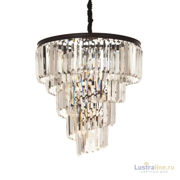 Подвесная люстра Delight Collection Helix KR0262P-10 black/clear