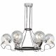 Подвесная люстра Lumina Deco LDP 9110-6 BK+CHR