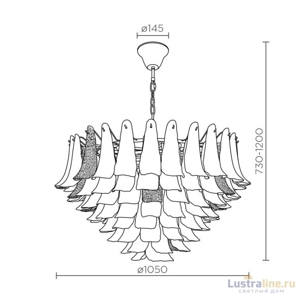 Подвесная люстра Modelux ML.6777.28P GD Подвесная люстра Modelux ML.6777.28P GD