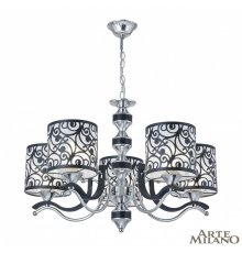 Подвесная люстра Arte Milano Florentia-4957 304957/5 Bk/Ni
