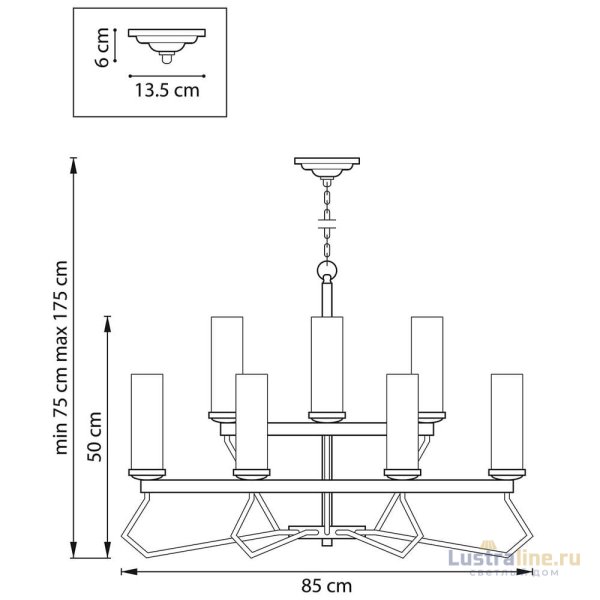 Подвесная люстра Lightstar Flume 723125