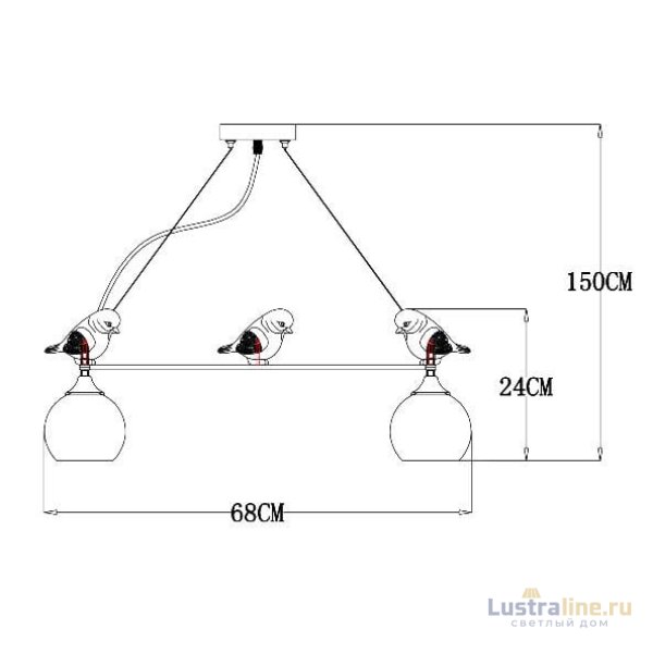 Подвесная люстра ARTE Lamp A2150SP-5WG Подвесная люстра ARTE Lamp A2150SP-5WG