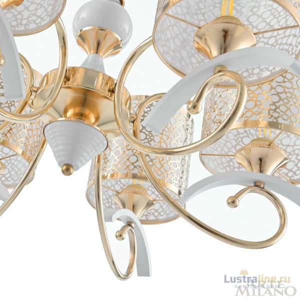 Подвесная люстра Arte Milano Florentia-9787 309787/6 Wh/Gd Подвесная люстра Arte Milano Florentia-9787 309787/6 Wh/Gd