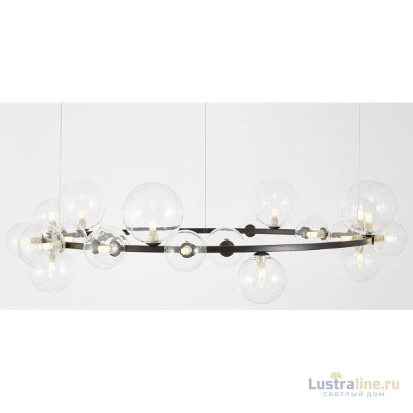 Подвесная люстра Lumina Deco LDP 7033-24 BK+CL