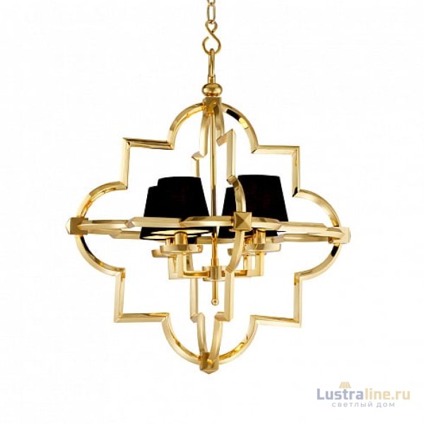 Подвесная люстра Delight Collection Mandeville KM0728P-4M gold/black Подвесная люстра Delight Collection Mandeville KM0728P-4M gold/black