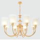 Подвесная люстра Crystal Lux ELENA SP8 GOLD