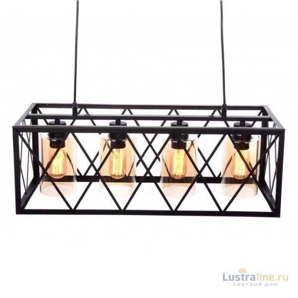 Подвесная люстра Lumina Deco Nortis LDP 11535-4 BK