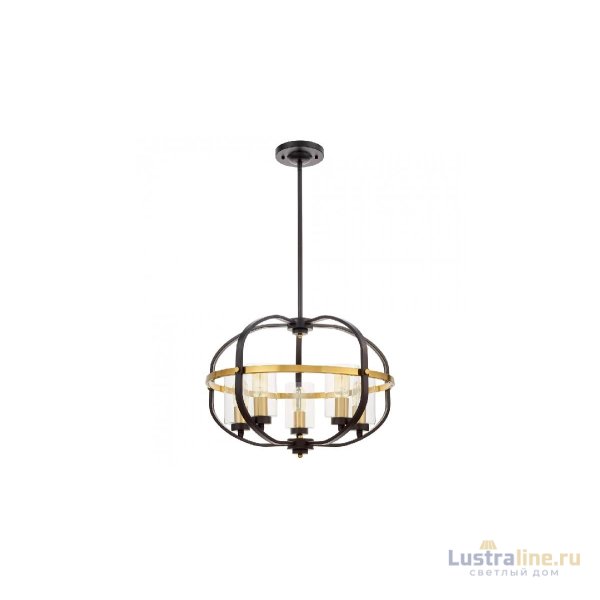 Подвесная люстра Lumina Deco Monterey LDP 1141-5 BK+MD
