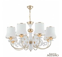 Подвесная люстра Arte Milano Florentia-1097 301097/8 Wh/Gd