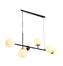 Подвесная люстра iLamp Golden 9136P/6 BK-WH