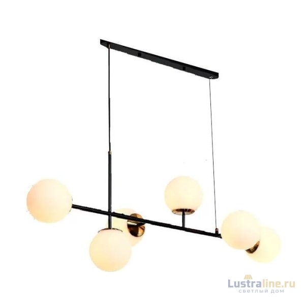 Подвесная люстра iLamp Golden 9136P/6 BK-WH