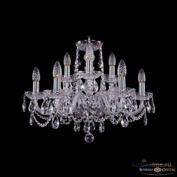 Подвесная люстра Bohemia Ivele Crystal 1402/6+3/195 Ni Подвесная люстра Bohemia Ivele Crystal 1402/6+3/195 Ni