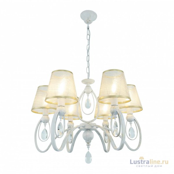 Подвесная люстра Arte Milano 347203/6 WT+G Подвесная люстра Arte Milano 347203/6 WT+G
