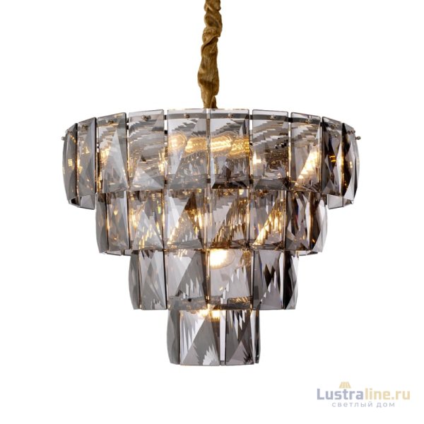 Подвесная люстра Delight Collection Amazone KG1113P-7 chrome/smoky