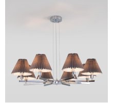 Подвесная люстра Eurosvet Peony 60136/8 хром/графит