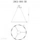 Подвесная люстра iLedex Vision 2063-D800 BR