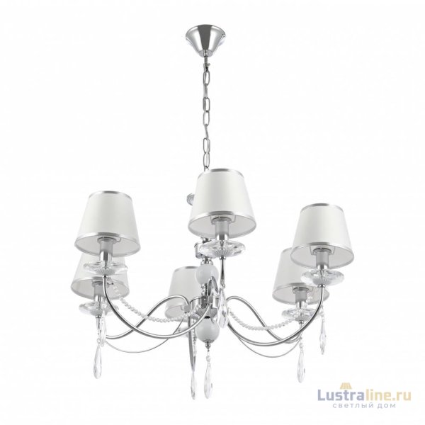 Подвесная люстра Arte Milano 342109/6 CR+LWT Подвесная люстра Arte Milano 342109/6 CR+LWT