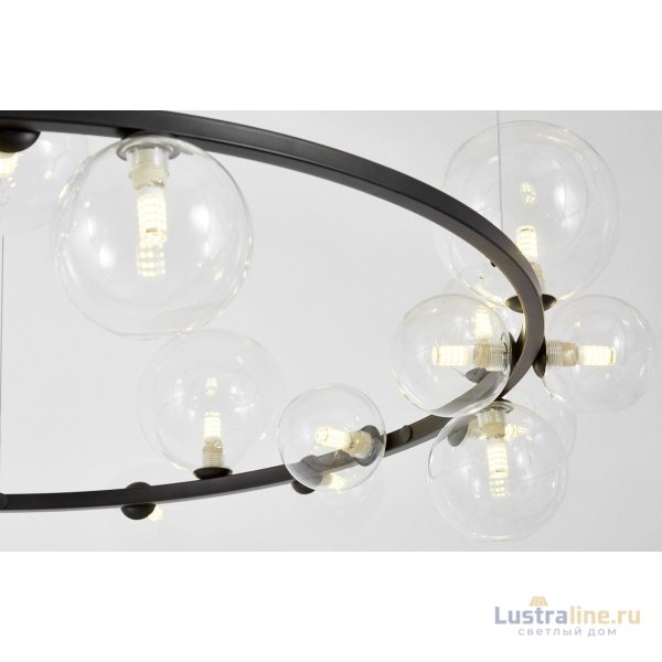 Подвесная люстра Lumina Deco LDP 7033-24 BK+CL