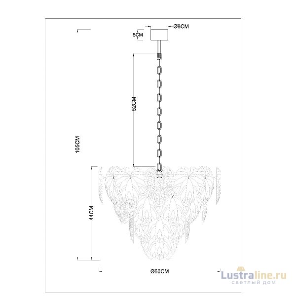 Подвесная люстра Arte Lamp Kapri A4078LM-12GO