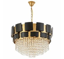 Подвесная люстра Lumina Deco LDP 7045-600 BK+GD